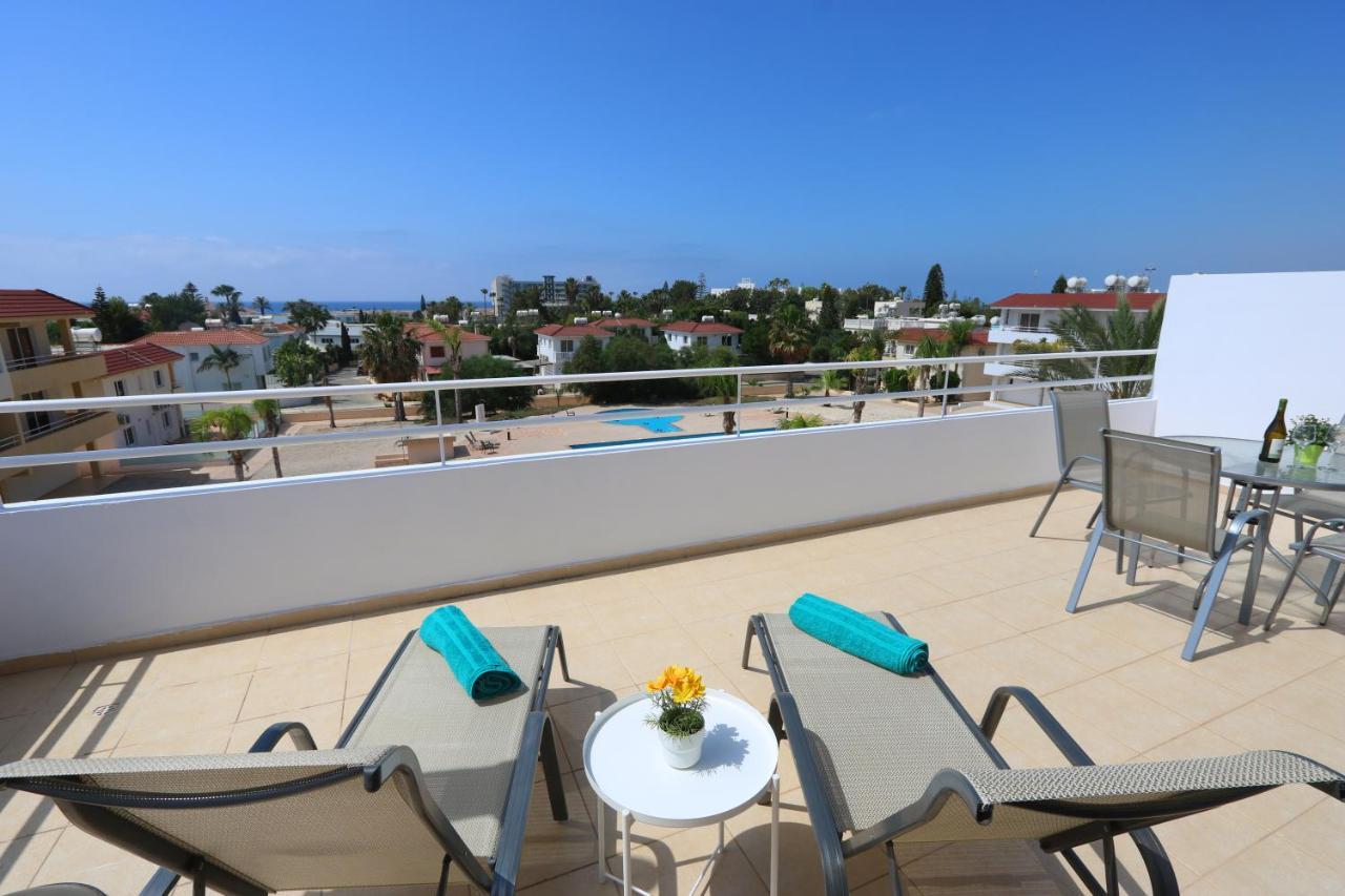 Nissi 3 Amazing Sea View Apartment Aya Napa Dış mekan fotoğraf